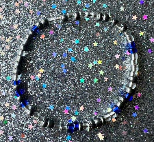 Alchemy Bracelet | Blue Clear Metal