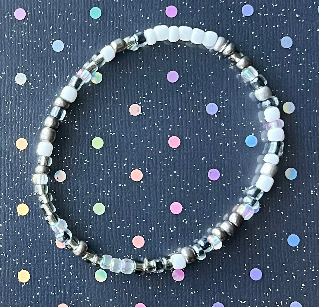 Alchemy Bracelet | White Clear Silver