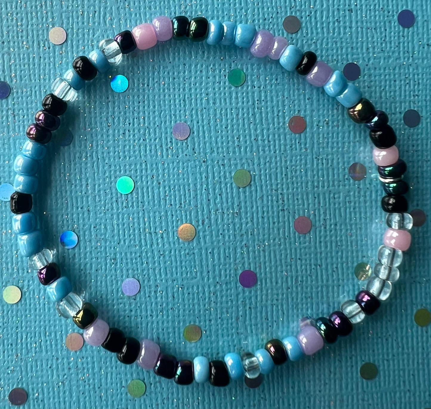 Alchemy Bracelet | Pink Purple Blue Clear Watercolor
