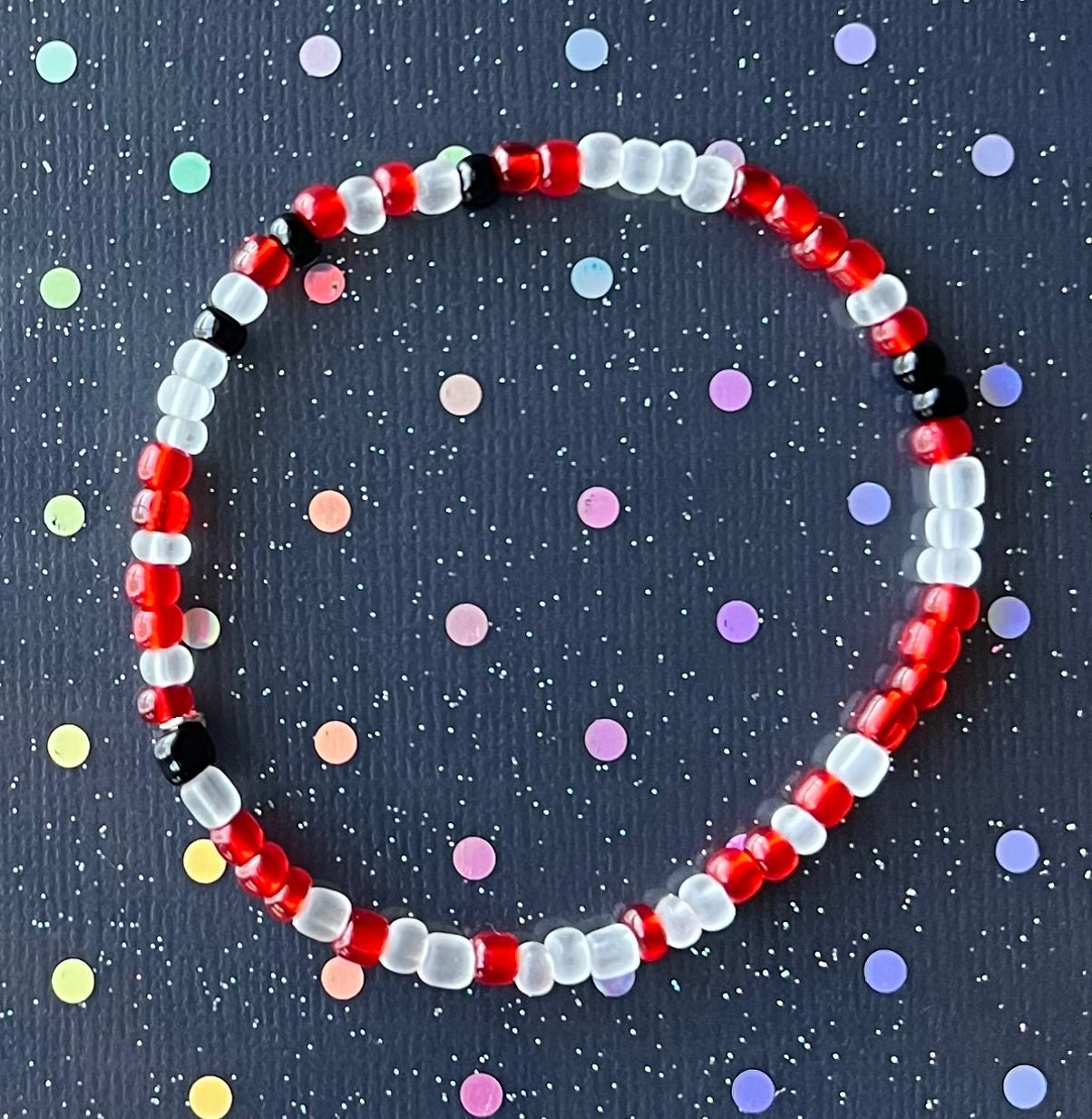 Alchemy Bracelet | Red Frosted Black