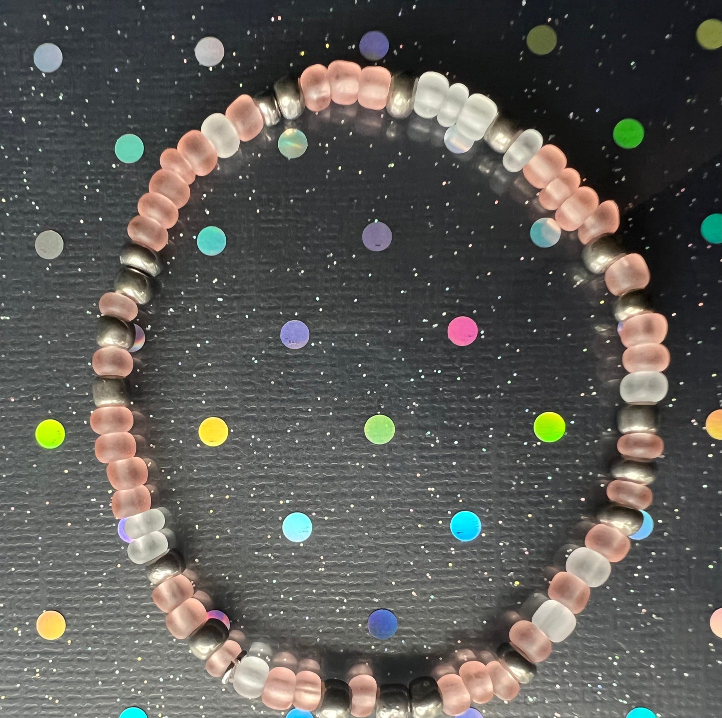 Alchemy Bracelet | Frosted Pink Metal