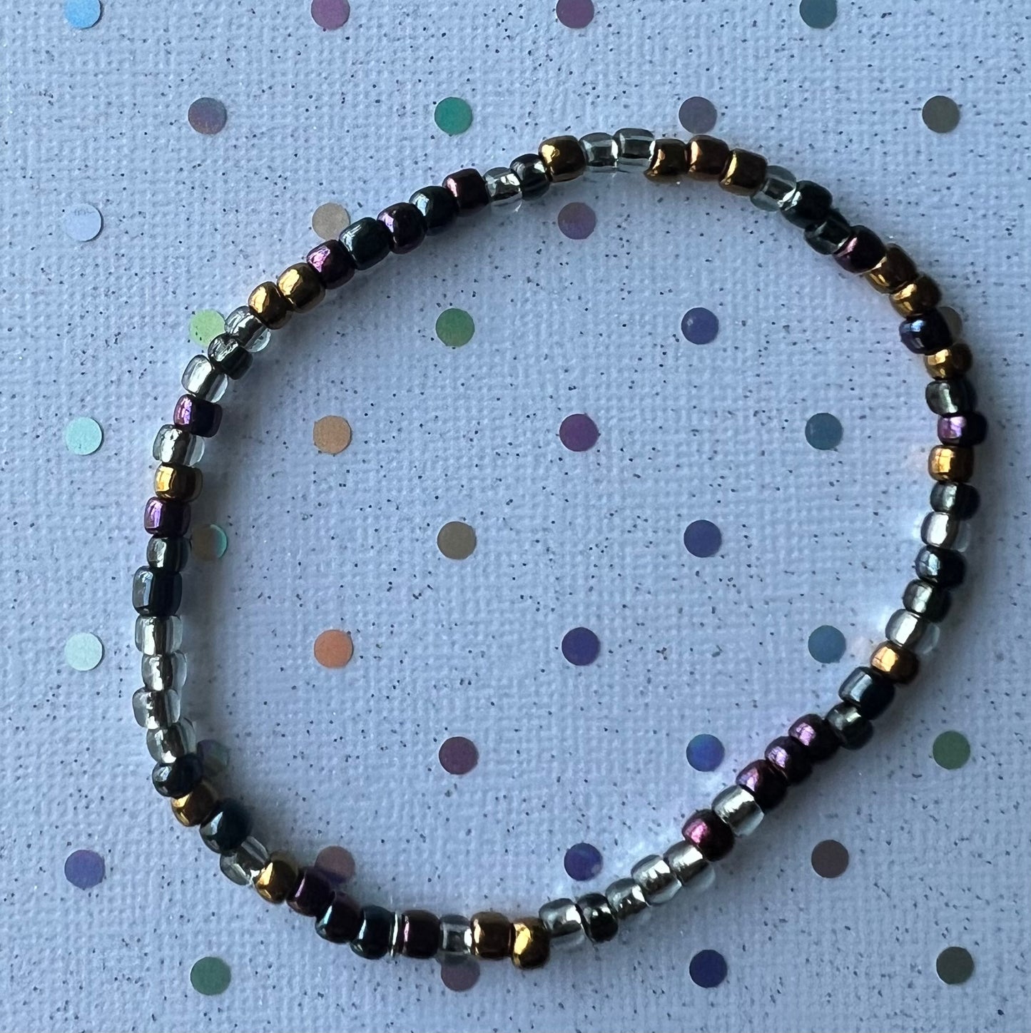 Alchemy Bracelet | Clear Watercolor Copper