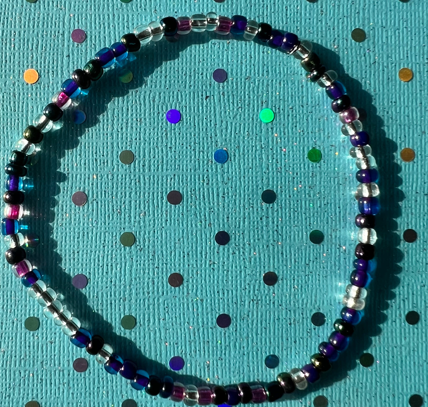 Alchemy Anklet | Clear Purple Hot Pink