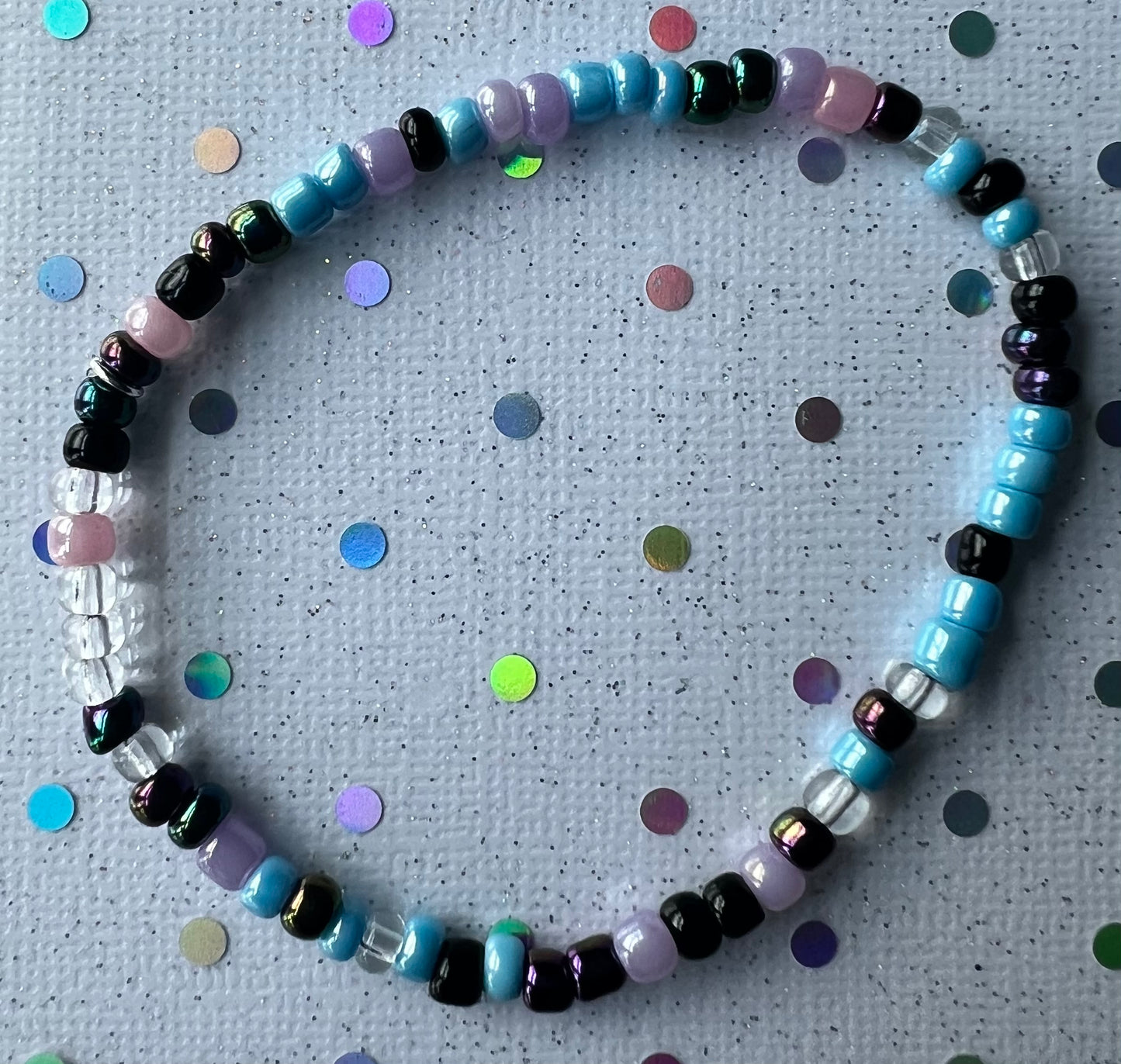 Alchemy Bracelet | Pink Purple Blue Clear Watercolor