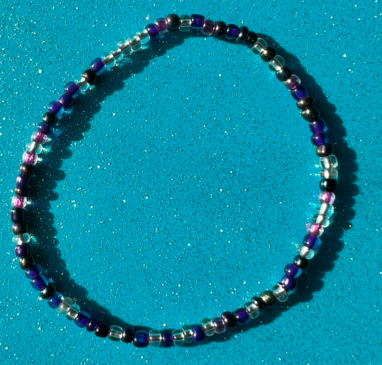 Alchemy Anklet | Clear Purple Hot Pink