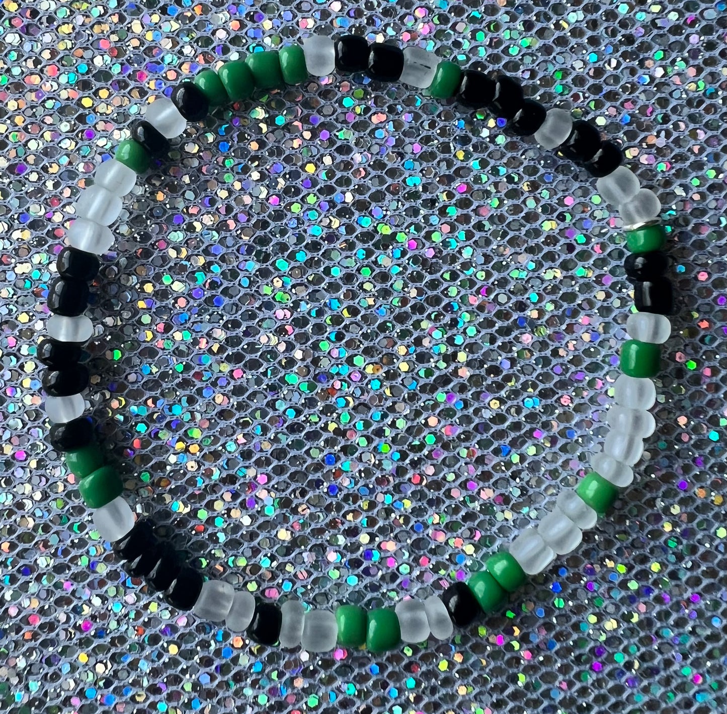 Alchemy Bracelet | Green Black Frosted