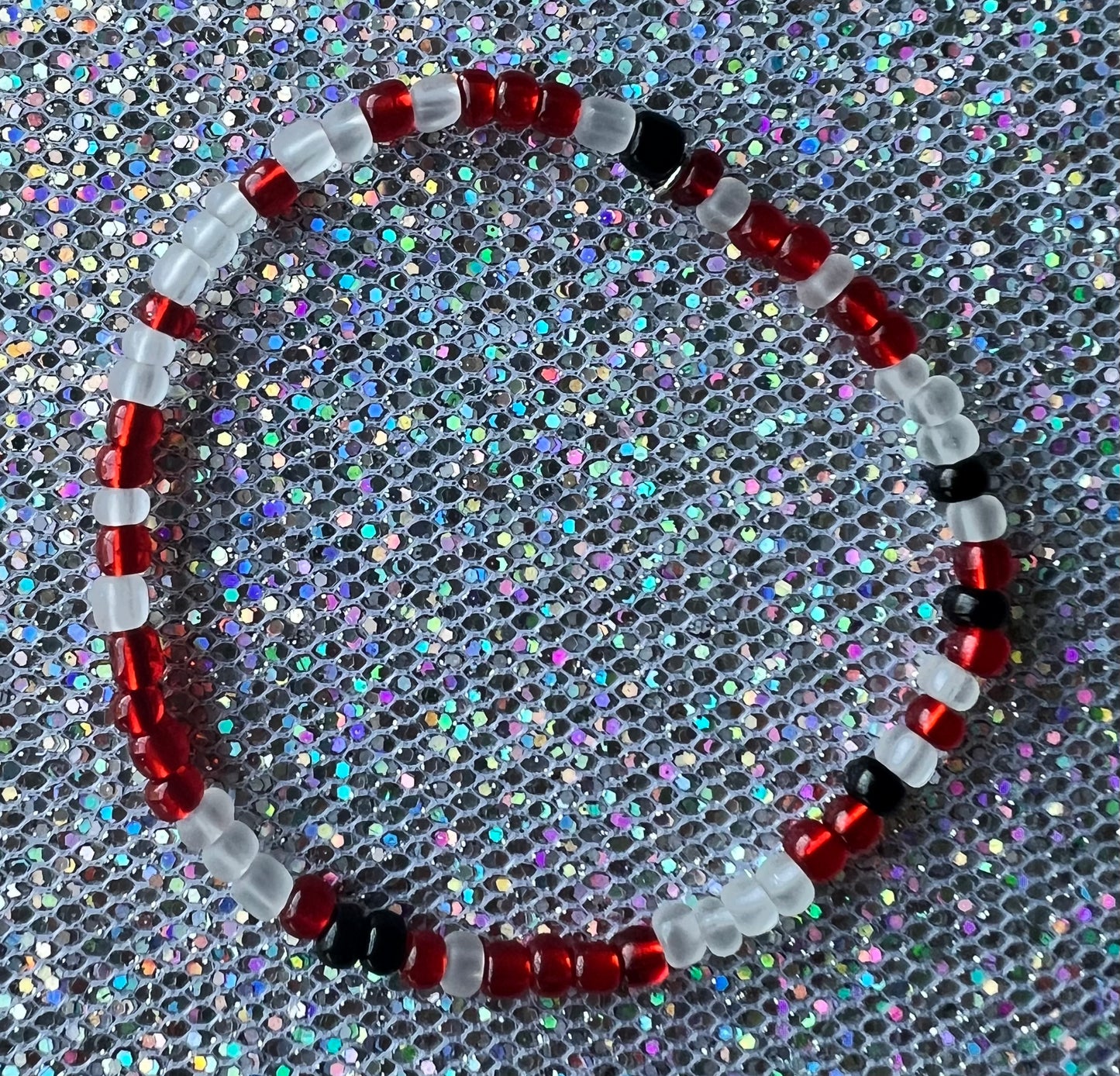 Alchemy Bracelet | Red Frosted Black
