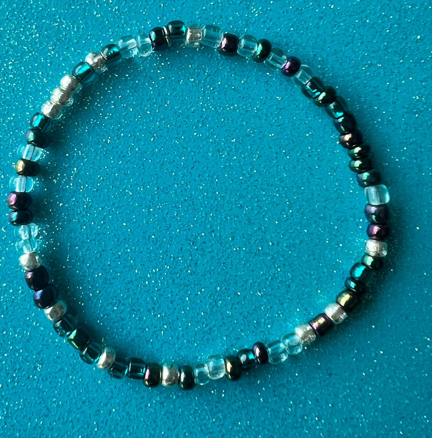 Lennox Bracelet | Teal Clear Watercolor