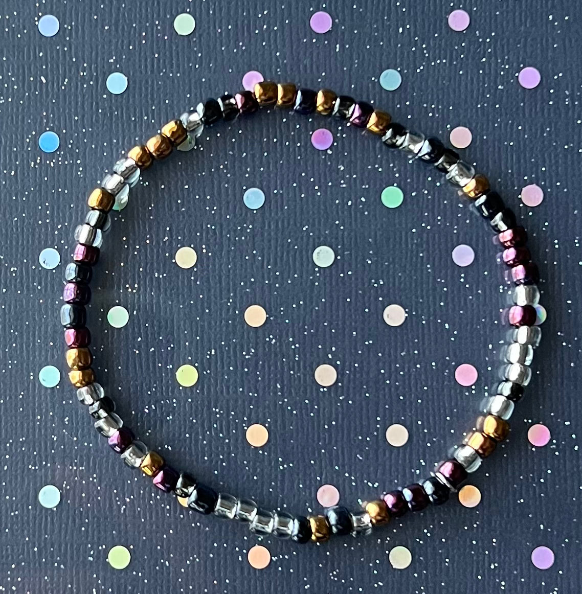 Alchemy Bracelet | Clear Watercolor Copper
