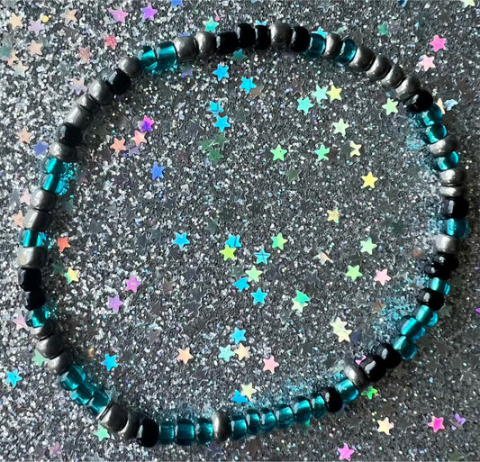 Alchemy Bracelet | Teal Metal Black