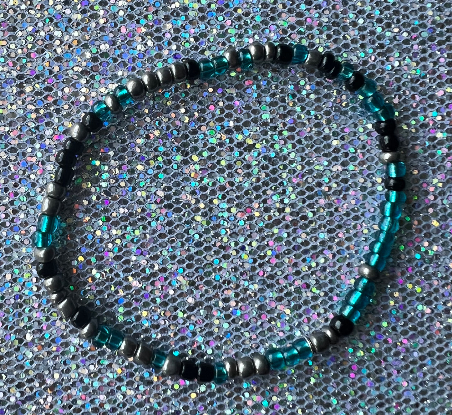 Alchemy Bracelet | Teal Metal Black