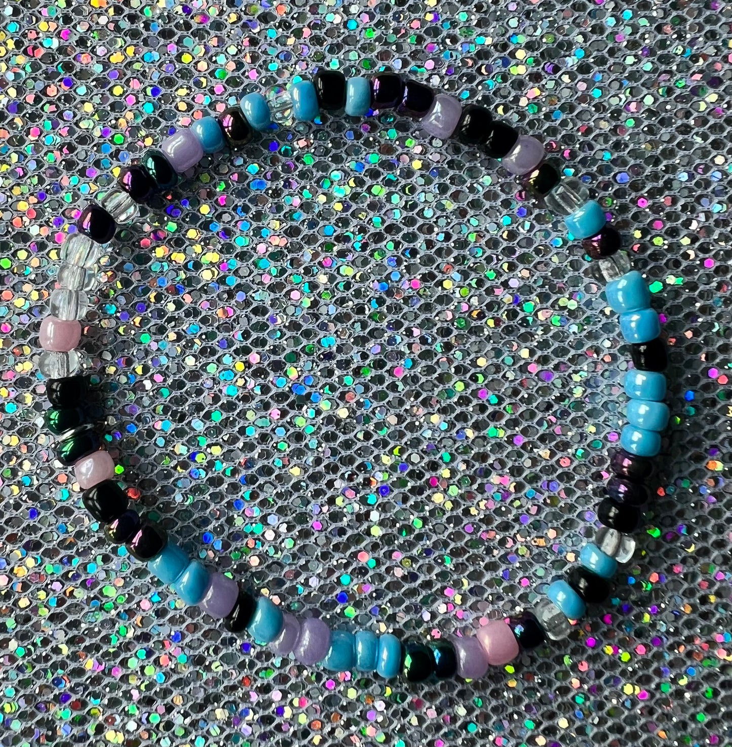 Alchemy Bracelet | Pink Purple Blue Clear Watercolor