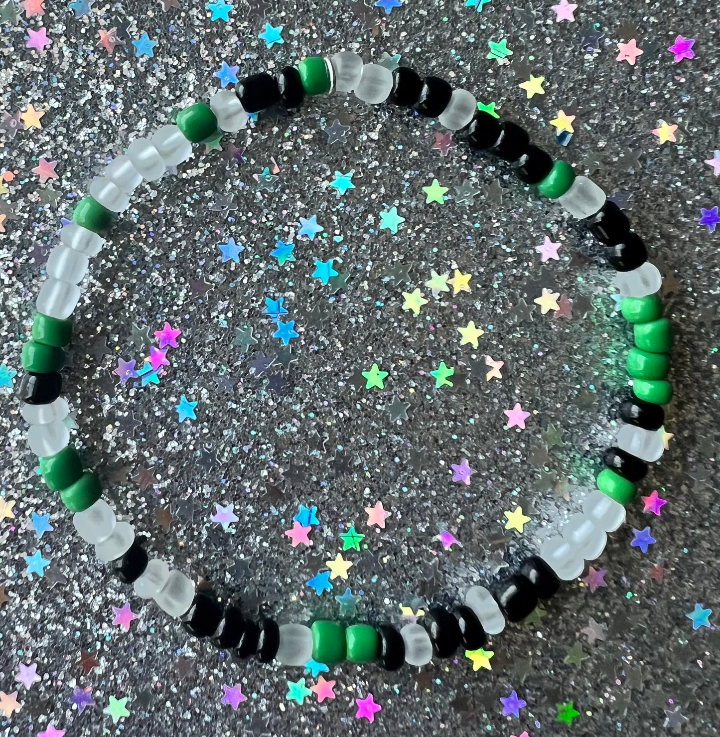 Alchemy Bracelet | Green Black Frosted