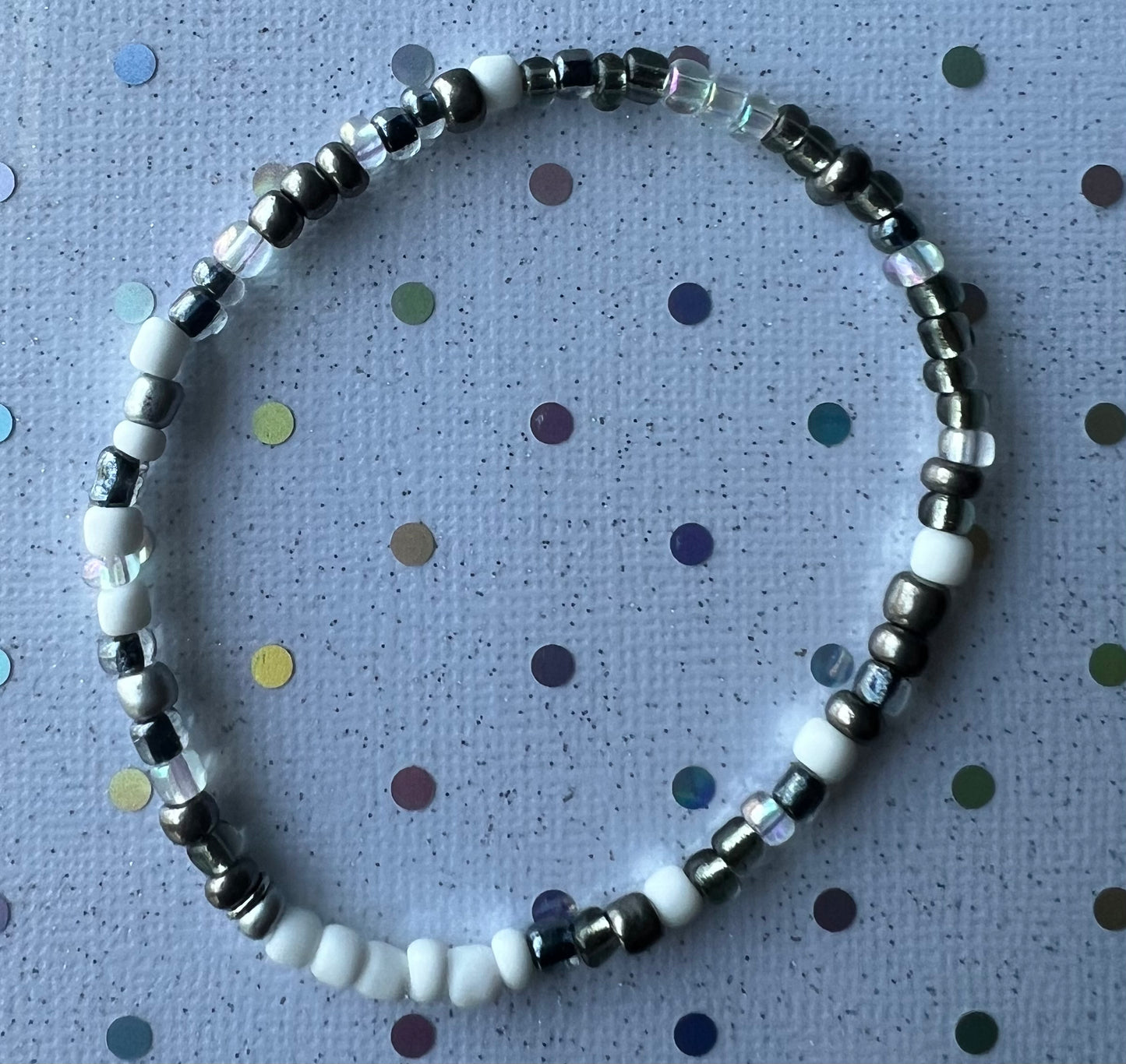 Alchemy Bracelet | White Clear Silver