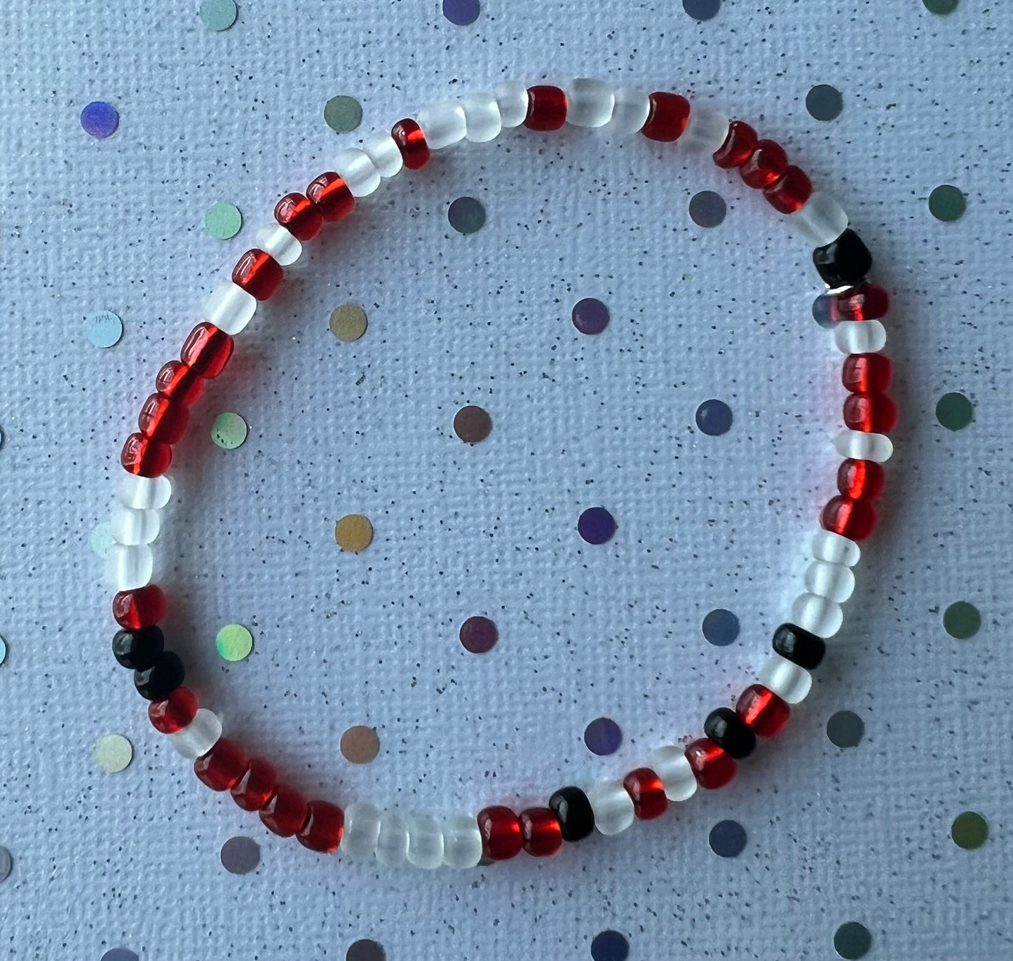 Alchemy Bracelet | Red Frosted Black