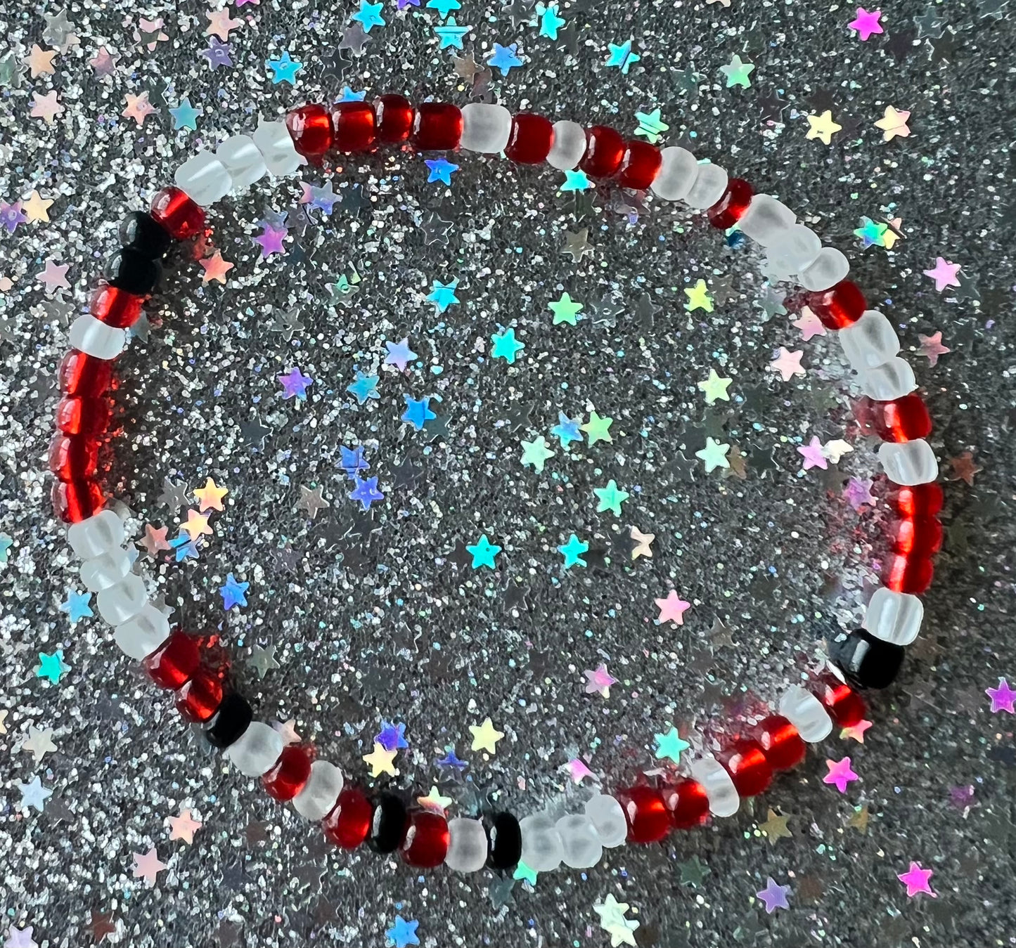 Alchemy Bracelet | Red Frosted Black