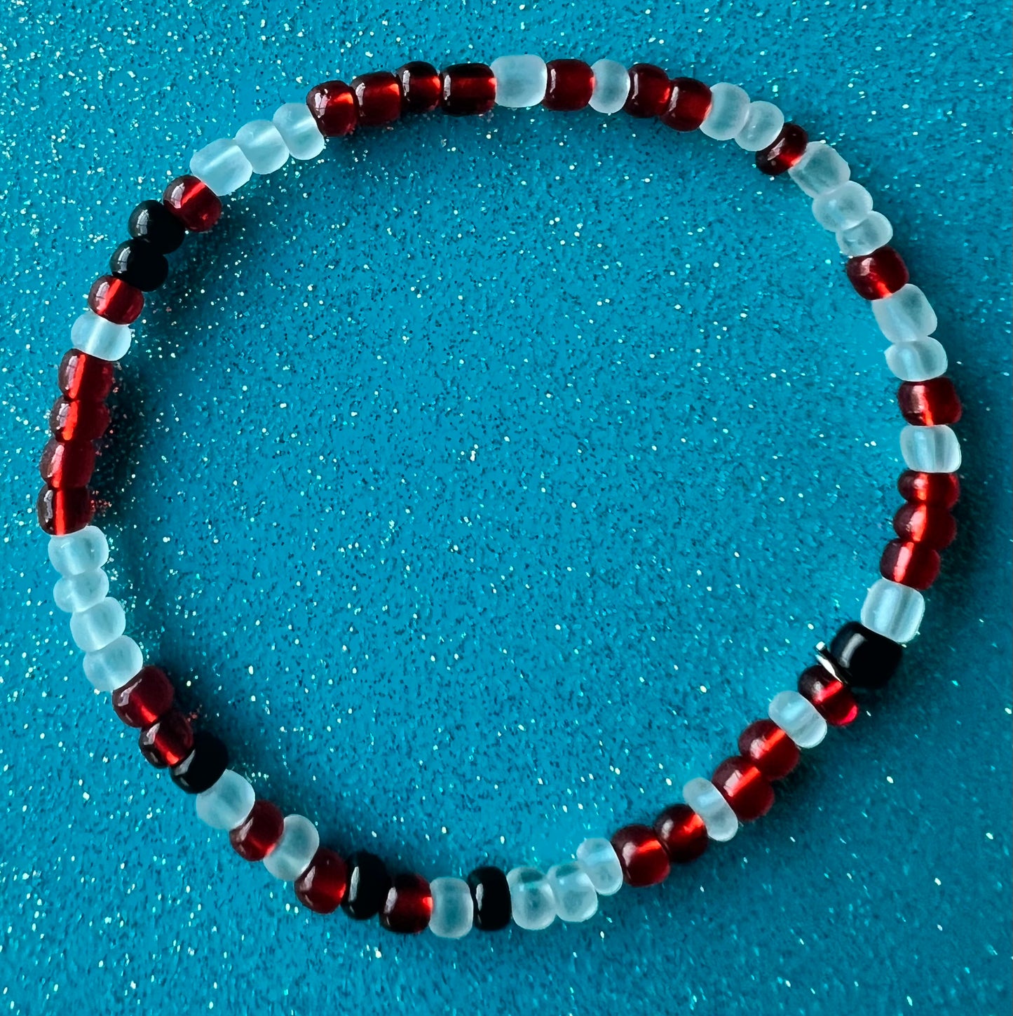 Alchemy Bracelet | Red Frosted Black