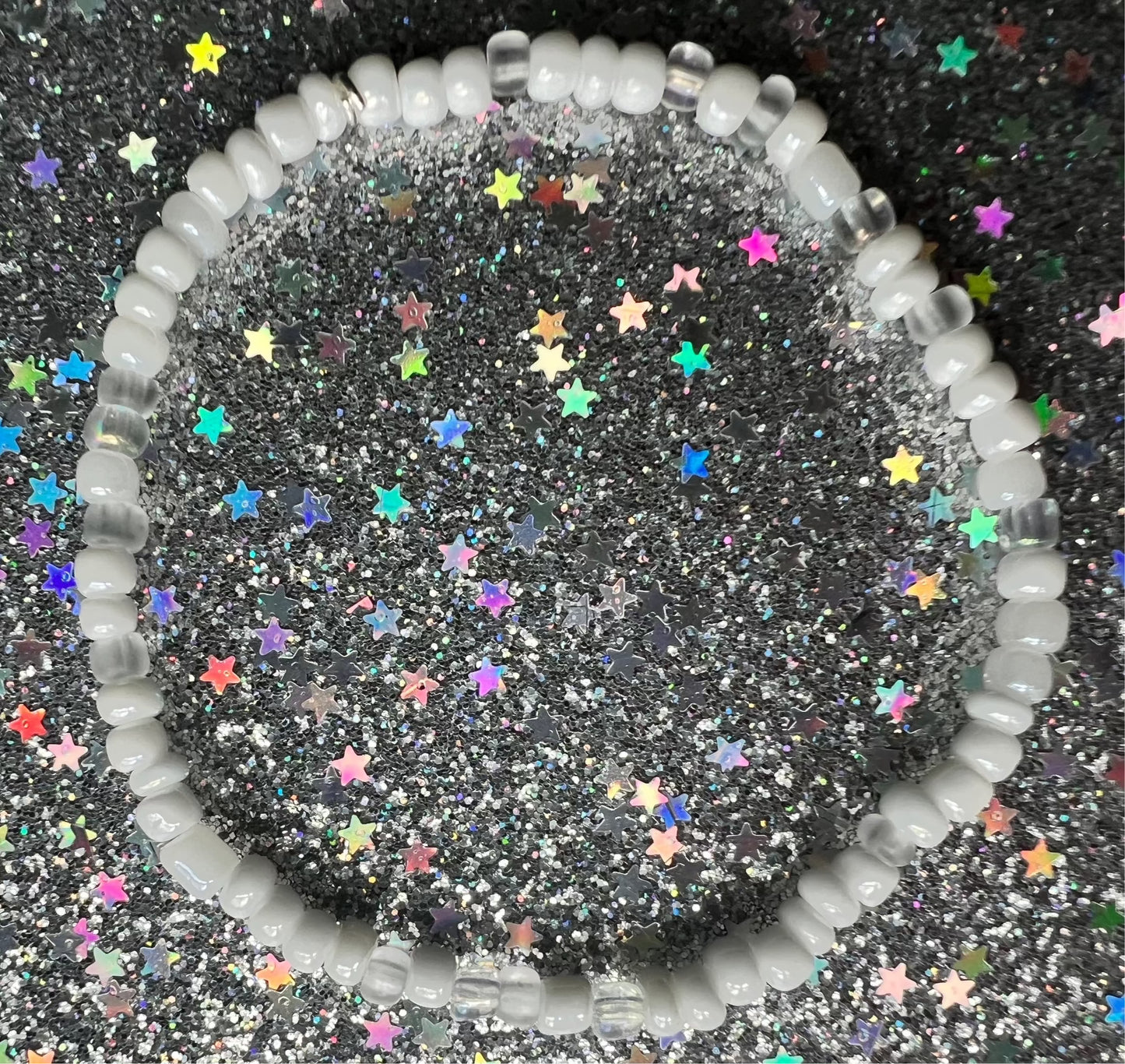 Alchemy Bracelet | White Clear Frosted