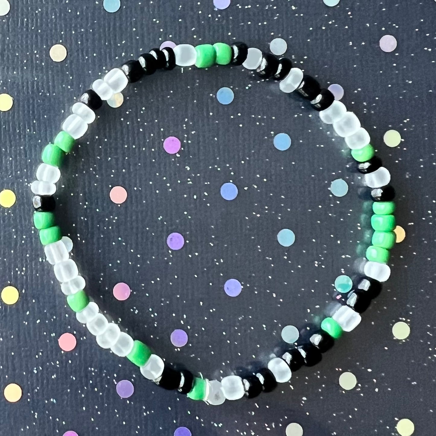 Alchemy Bracelet | Green Black Frosted