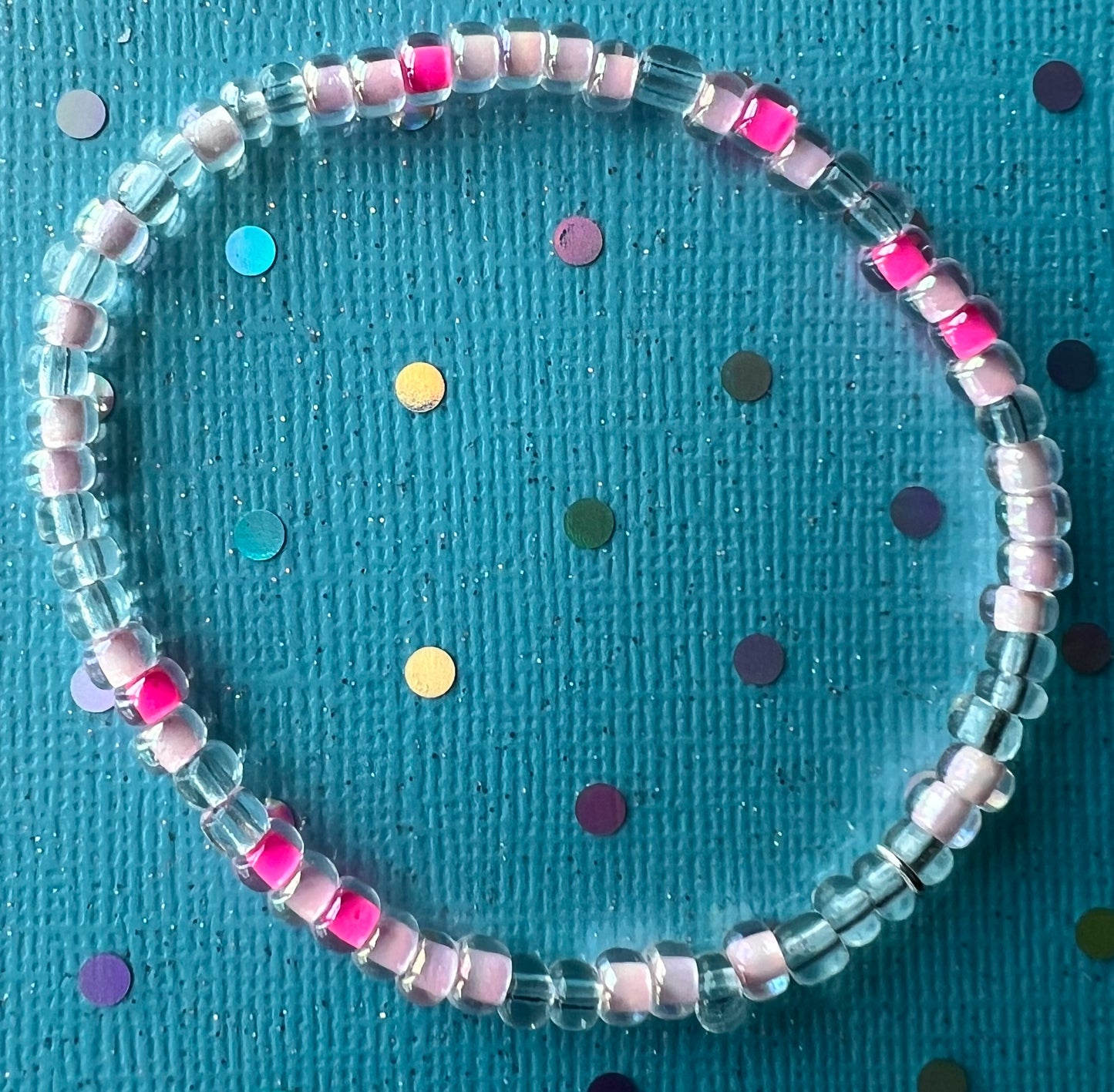 Alchemy Bracelet | Clear Pink Hot Pink