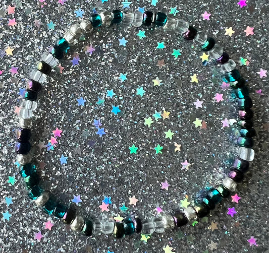 Lennox Bracelet | Teal Clear Watercolor